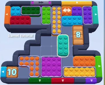 Color Block Jam level 834 / 1731: screenshot of the board