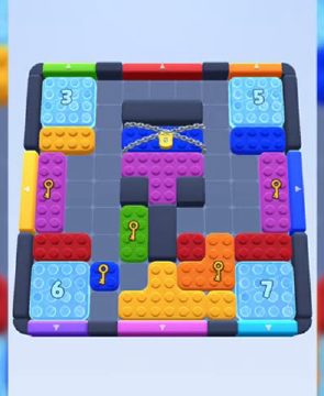 Color Block Jam level 82: screenshot of the board