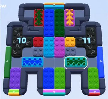 Color Block Jam Level 1069 / 1991: Screenshot des Spielfelds