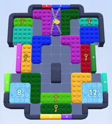 Color Block Jam nivel 84 / 407 / 872 / 1478: captura del tablero