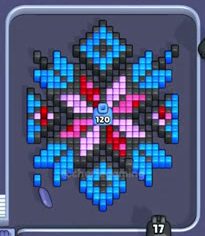 Pixel Flow Level 74: Screenshot des Spielfelds