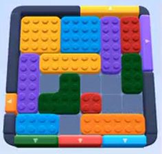 Color Block Jam Level: Screenshot des Spielfelds