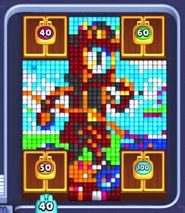 Pixel Flow уровень 2333: скриншот поля