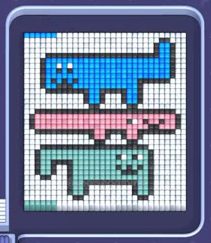 Pixel Flow level 1261: screenshot of the board