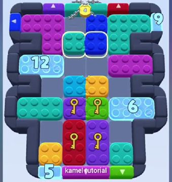 Color Block Jam level 569 / 1246 / 1463: screenshot of the board