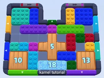 Color Block Jam Level 391 / 457 / 785 / 1285: Screenshot des Spielfelds