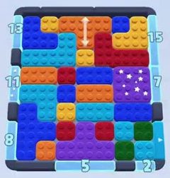 Color Block Jam Level: Screenshot des Spielfelds
