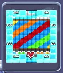 Pixel Flow Level 673: Screenshot des Spielfelds