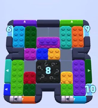 Color Block Jam level 1190 / 1192: screenshot of the board