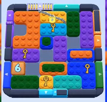 Color Block Jam level 627: screenshot of the board