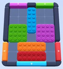 Color Block Jam Level 5: Screenshot des Spielfelds