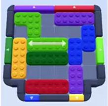 Color Block Jam Level 9 / 8: Screenshot des Spielfelds