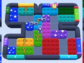 Color Block Jam level 665: screenshot of the board