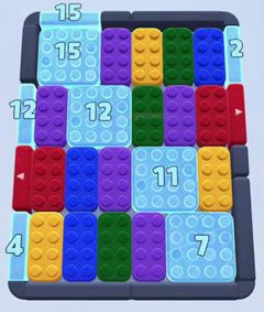 Color Block Jam Level: Screenshot des Spielfelds