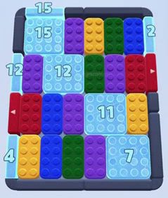 Color Block Jam Level: Screenshot des Spielfelds