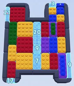 Color Block Jam Level: Screenshot des Spielfelds