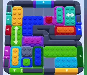 Color Block Jam nivel 903: captura del tablero