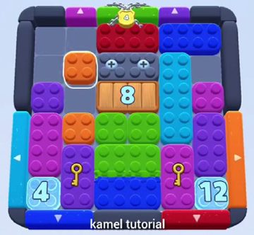 Color Block Jam Level 482: Screenshot des Spielfelds