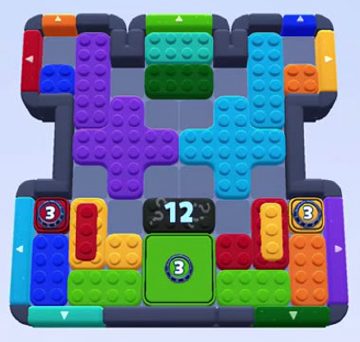 Color Block Jam level 1483 / 1479: screenshot of the board