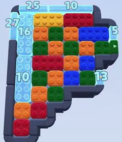 Color Block Jam Level: Screenshot des Spielfelds