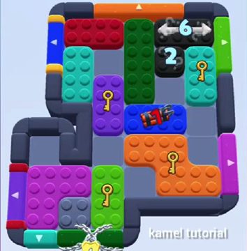 Color Block Jam level 876 / 1778: screenshot of the board