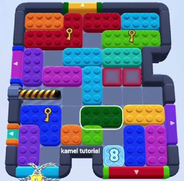 Color Block Jam уровень 1322: скриншот поля