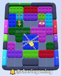 Color Block Jam Level: Screenshot des Spielfelds