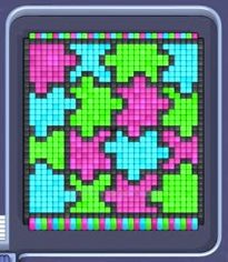 Pixel Flow Level 27: Screenshot des Spielfelds