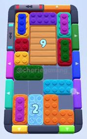 Color Block Jam Level: Screenshot des Spielfelds