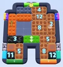 Color Block Jam level 1452 / 2362: screenshot of the board