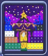 Pixel Flow level 1609: screenshot of the board