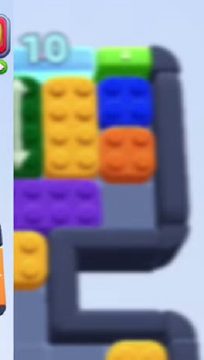 Color Block Jam Level 173: Screenshot des Spielfelds