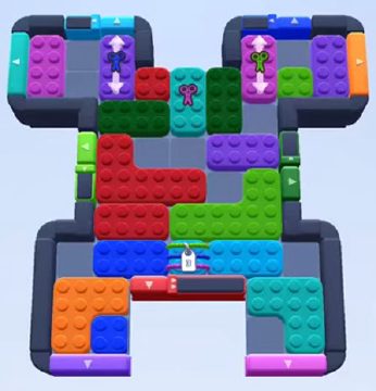 Color Block Jam ステージ 590 / 1548：盤面のスクリーンショット