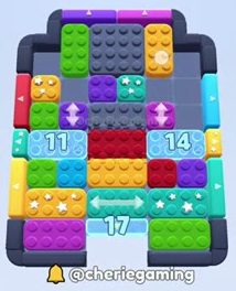 Color Block Jam Level: Screenshot des Spielfelds
