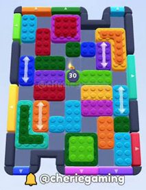 Color Block Jam Level: Screenshot des Spielfelds