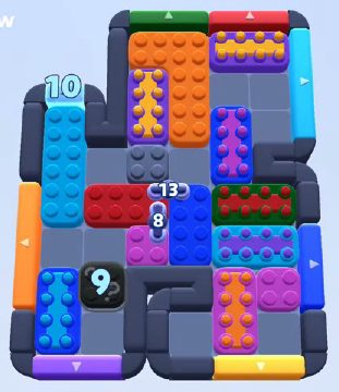 Color Block Jam Level 1083 / 1084 / 1998: Screenshot des Spielfelds
