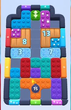 Color Block Jam ステージ 365：盤面のスクリーンショット