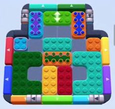 Color Block Jam Level 1102 / 1106 / 2000 / 2004: Screenshot des Spielfelds