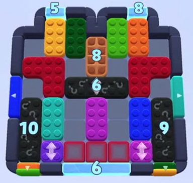 Color Block Jam 레벨 1360 / 1363: 보드 스크린샷