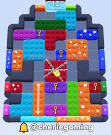 Color Block Jam Level: Screenshot des Spielfelds