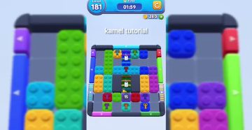 Color Block Jam level 181: screenshot of the board