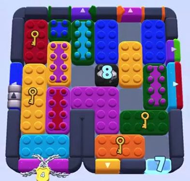 Color Block Jam Level 1220 / 1226: Screenshot des Spielfelds