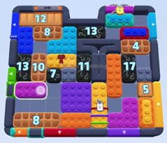 Color Block Jam Level: Screenshot des Spielfelds