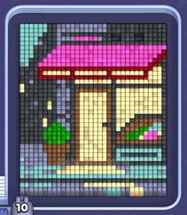Pixel Flow level 1284: screenshot of the board