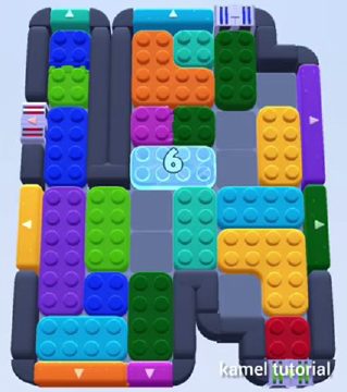 Color Block Jam Level 601 / 1523: Screenshot des Spielfelds