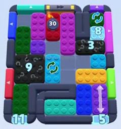 Color Block Jam 레벨 1260 / 1278 / 2182: 보드 스크린샷