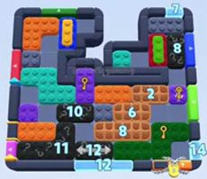 Color Block Jam ステージ 1545 / 2455：盤面のスクリーンショット