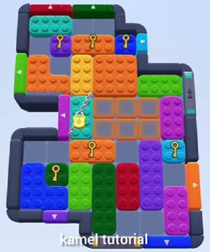 Color Block Jam Level 310 / 698 / 1148 / 1705: Screenshot des Spielfelds