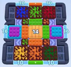 Color Block Jam level 1711 / 2718: screenshot of the board