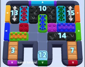 Color Block Jam Level 1059 / 1724 / 1964: Screenshot des Spielfelds